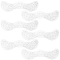 10Pcs Transfer Sticker Proof Removable Temporary Tattoos Stickers, Face Art Paper Stickers, Polka Dot, 4.7x15.1x0.03cm