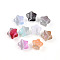 Two Tone Transparent Resin Beads, Star, with Glitter Powder, Mixed Color, 19~20x20x13mm, Hole: 2.2~2.5mm