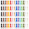 150Pcs 15 Colors Spray Painted Zinc Alloy Zipper Pull, Detachable Zip Tab Puller, for Garment Accessories, Mixed Color, 2.7cm, 10pcs/color