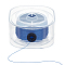 Waxed Cotton Thread Cords, Round, Royal Blue, 0.2mm, about 218.72 Yards(200m)/Roll