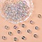 Baking Painted Glass Beads Strands, Round, for Beading Jewelry Making, with Glitter Powder, Azure, 8mm, Hole: 1mm