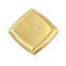 304 Stainless Steel Big Pendants, Rhombus Charms, Ion Plating(IP), Real 18K Gold Plated, 61x61x6mm, Hole: 5.5x3mm
