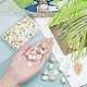 PandaHall 80Pcs 8 Style Pearl Pendant Connectors Pearl Bead Links ABS Plastic Imitation Pearl Beads Irregular Shape Pearl Acrylic Links with Golden Pins for Jewelry Making DIY Finding Accessories FIND-PH0003-43-6