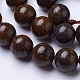 Chapelets de perles en bronzite naturel G-D855-12-10mm-3