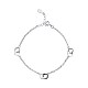 Interlocking Double Clover Link Bracelet BJEW-BB43370-A-1