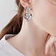 Серьги-гвоздики в форме кованого сердца из нержавеющей стали 304 JE1119B-6