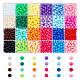 Chgcraft 1680pcs 24 Farben undurchsichtige Kunststoffperlen KY-CA0001-12-1