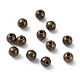Perles rondes lisses en laiton EC400-2AB-1