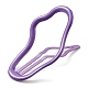クラウドアロイスナップヘアクリップ  女の子のためのヘアアクセサリー  紫色のメディア  67.5x42x1.5mm PHAR-D014-01M-3