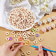 Nbeads Donut Wooden Linking Rings WOOD-NB0002-11-4