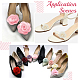 Craspire 4 шт. 2 цвета съемные украшения для обуви из искусственной розы из органзы AJEW-CP0001-82-7