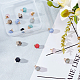 SUPERFINDINGS 21pcs 7 Styles Polygon Electroplate Gemstone Charms Mixed Stone Pendents Quartz Charms with Storage Box for Jewelry Making 11~12x8x8mm G-GA0001-11-5