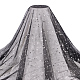 Tela de encaje de malla de estrella con estampado de plata de poliéster benecreat OCOR-BC0005-53B-1