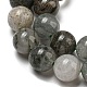 Chapelets de perles en quartz lodolite naturel G-R494-A15-03-3