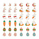 48pcs 12 pendentifs en émail en alliage de style ENAM-TA0001-31-3