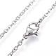 304 Stainless Steel Pendant Necklaces STAS-D162-12P-2