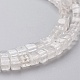 Chapelets de perles en cristal de quartz naturel G-F631-K10-3