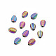 Rack Plating Rainbow Color Alloy Beads PALLOY-S180-371-1