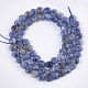 Fili di perle di diaspro macchia blu naturale G-S354-18-2