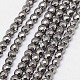 Electroplate Non-magnetic Synthetic Hematite Beads Strands G-J169B-4mm-M-2