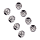Unicraftale ca. 10 stück fass europäische perlen 4.5mm große loch perlen metall Abstandsperlen 8.5mm edelstahl lose perlen antike silberperlen für diy armband halskette schmuckherstellung STAS-UN0005-58-1