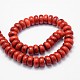 Synthetic Grass Coral Rondelle Beads Strands CORA-E030-03-2