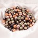 Faceted Round Shell Pearl Bead Strands BSHE-L012-10mm-L-4