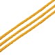Cordones de hilos de hilo de algodón de nailon redondo teñido ecológico OCOR-L001-821-308-1