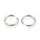 Серьги-кольца из нержавеющей стали 304 EJEW-T048-24B-P-2