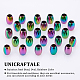 UNICRAFTALE About 60Pcs Rainbow Color Spacer Beads 304 Stainless Steel Bead Oval Beads 5x4mm Metal Loose Spacers Beads for Bracelet Necklace Jewlery Making Hole 1.8mm STAS-UN0038-98-5