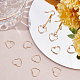 Beebeecraft 30Pcs/Box 18K Gold Plated Hollow Heart Charm Alloy Love Charms Pendants for DIY Necklace Bracelet Earring Jewelry Making KK-BBC0002-64-5