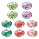10Pcs 5 Colors Transparent Resin European Rondelle Beads RPDL-YW0001-07A-1