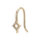 Brass Micro Pave Cubic Zirconia Earring Hooks KK-T063-018-NF-4