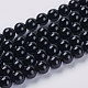 Brins de perles d'onyx noir naturel X-G-G591-6mm-06-1