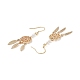 Brass Dangle Earrings for Women EJEW-E269-01LG-2