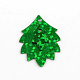 Ornament Accessories Leaf Plastic Paillette Beads X-PVC-Q033-M-2