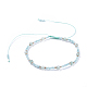 Adjustable Nylon Thread Braided Beaded Bracelets BJEW-JB04376-05-1