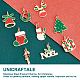 Unicraftale 9pcs 9 Stil Weihnachtsthema 316 chirurgische Edelstahl-Emaille-Anhänger STAS-UN0035-97-4