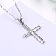 Cute Sterling Silver Pendant Necklaces NJEW-BB29134-1