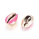 Electroplated Cowrie Shell Beads X-BSHE-G019-01G-H-2