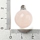 Кулоны для духов из натурального розового кварца G-K338-22P-02-3