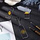 BENECREAT DIY Rectangle with Angle Acrylic Pendant Keychain Making Kits DIY-BC0001-62P-6
