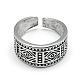 Adjustable Alloy Wide Band Cuff Finger Rings RJEW-S038-011-2