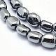 Non-magnetic Synthetic Hematite Beads Strands G-L488-B-15-2