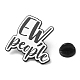 Wort ew people Emaille Pin JEWB-H010-04EB-06-3