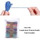 JEWELEADER 24 Bundles 260 Yards Colored Raffia Stripe Cord 1mm Twisted Paper Craft String Rope with Gold Wire Packing Twine Wrap Decoration Weaving Mixed Color 10M Each Bundle OCOR-NB0001-13-4