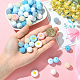 60 шт. 9 вида силиконовых бусин и акриловых бусин&nbsp;SIL-YW0002-35-3