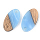 Opaque Resin & Walnut Wood Pendants RESI-S389-041A-C01-2