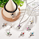 Pandahall elite ange imitation perle acrylique pendentifs FIND-PH0010-04-4