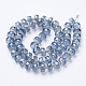 Hilos de perlas de vidrio electroplat EGLA-Q092-8mm-D05-2